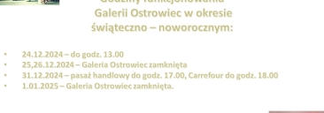 Godziny świąteczno-noworoczne