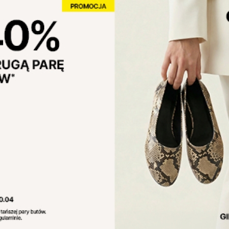 Teraz w CCC -40% na drugą parę butów!