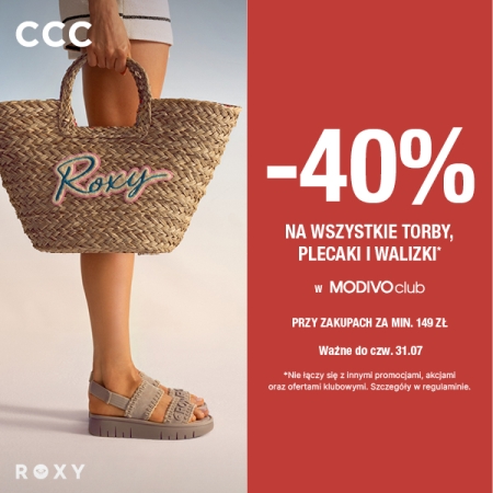 -40% na torby walizki i plecaki w CCC